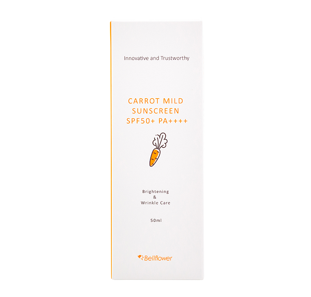 BELLFLOWER Carrot Mild Sunscreen SPF50+ PA++++